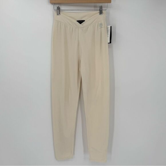 Snow Angel V-Waist Doeskin Baselayer Legging Pant Women Medium Cream Soft 106-40 - Picture 1 of 13